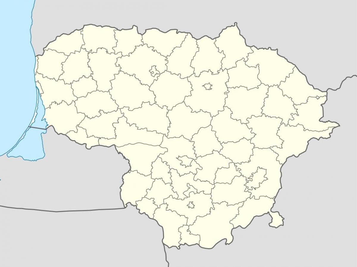 Mapa Litva vektor