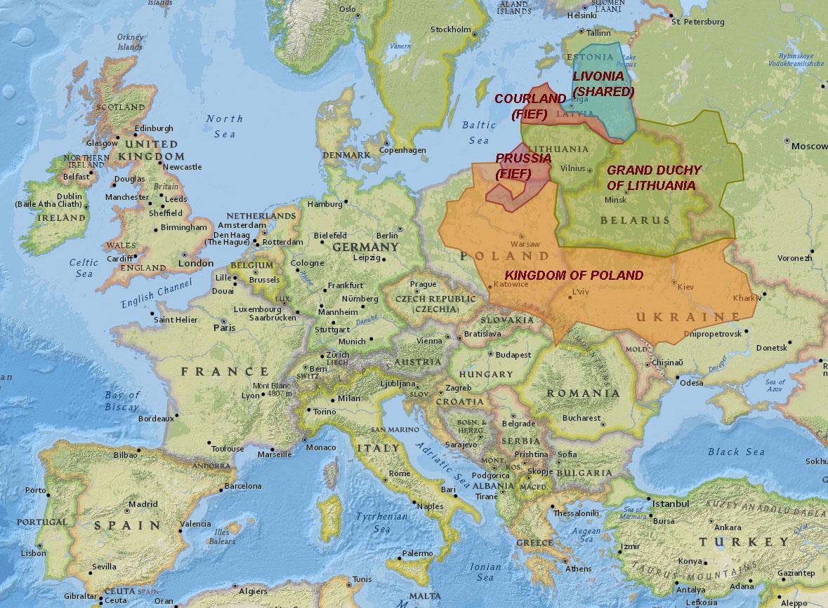 Mapa Litva história