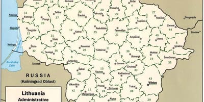 Mapa, mapy, Litva, v mestách